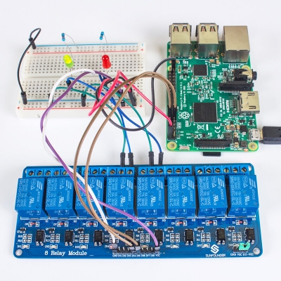 Picture of Arduino 8 Channel Relay Module 8-Channel Relay Control Board 5V 10A Relay Module Blue-Blue