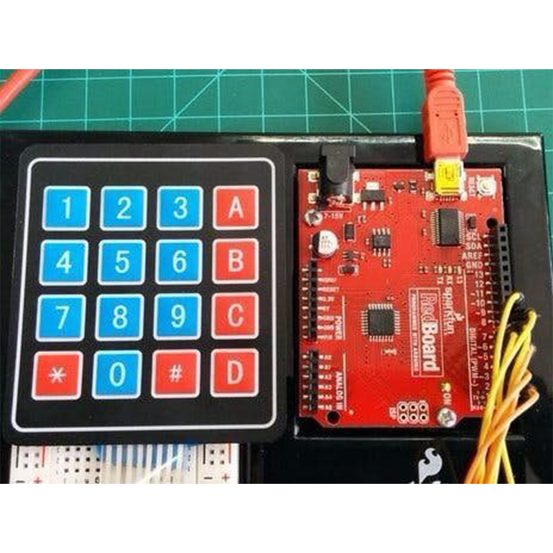 Picture of 4x4 16Key Mat-rix Keyboard Membrane Switch Keypad-Multicolor
