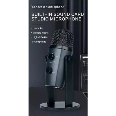 Picture of Jmary MC-PW10 Professional USB Microphone For Streaming / Recordings-Black