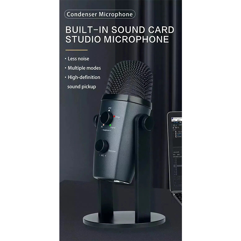 Picture of Jmary MC-PW10 Professional USB Microphone For Streaming / Recordings-Black
