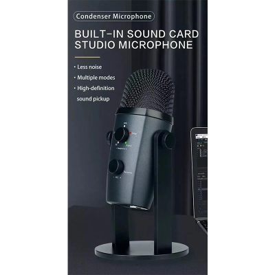 Picture of Jmary MC-PW10 Professional USB Microphone For Streaming / Recordings-Black