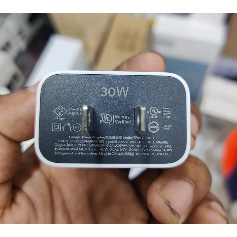 Picture of Premium Quality Google 30W USB-C Charger and Cable - Fast Charging Pixel Phone Charger - Compatible with Google Products and Other USB-C devices.
