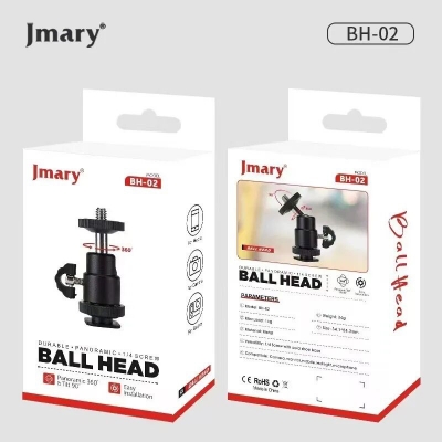 Picture of Jmary BH-02 Portable Phone Holder Mount With Cold Shoe 1/4'' Tripod Mount Stand-Black