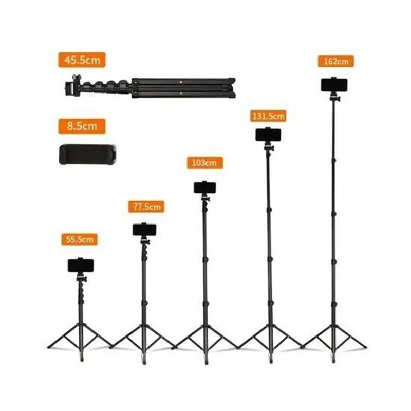 Picture of Jmary MT-39 2 in 1 Portable Tripod & Selfie Stick- Black-Black