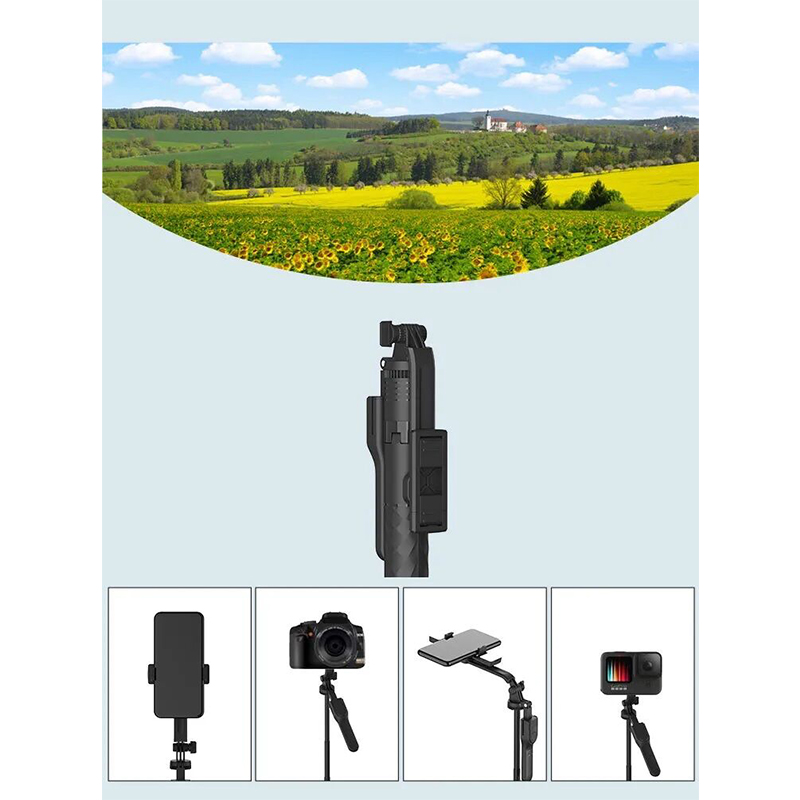 Picture of JMARY KT-239 1.75M Handheld stick stick & tripod 2-in-1 light weight & portable-Black