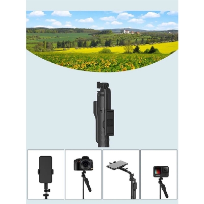 Picture of JMARY KT-239 1.75M Handheld stick stick & tripod 2-in-1 light weight & portable-Black