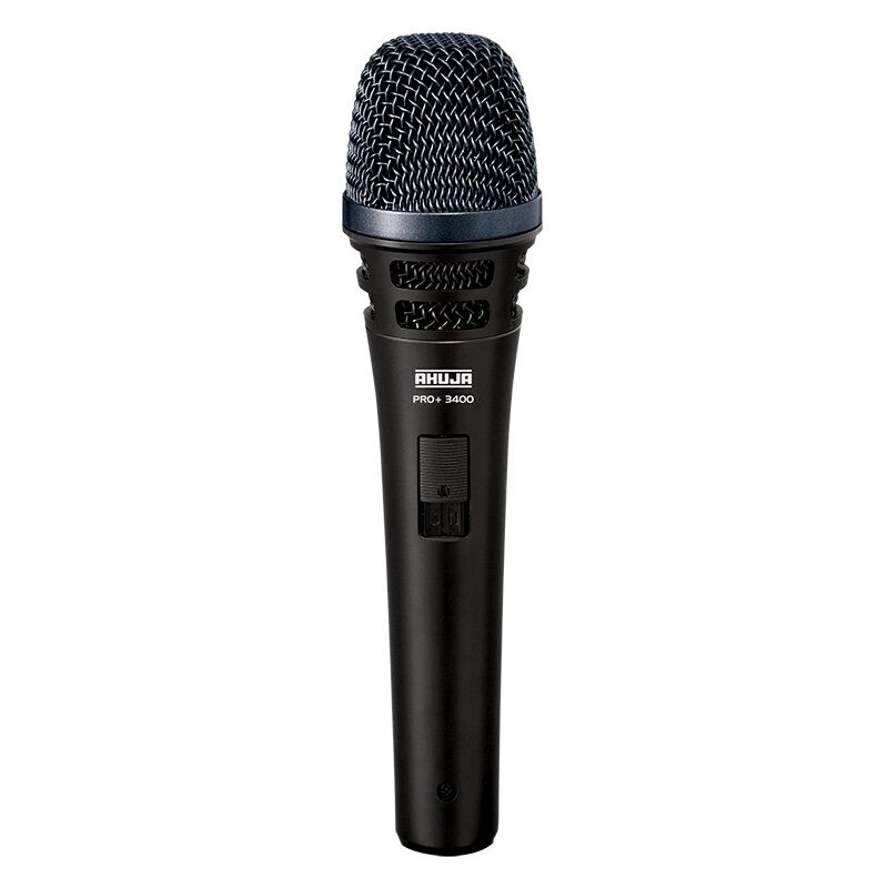 Picture of AHUJA CORDED MICROPHONE FOR LIVE VOCALS, STUDIO RECORDING AND BROADCASTING AND MUSIC INSTRUMENTS PRO 3400-Black
