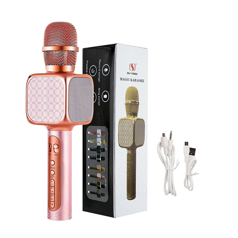 Picture of Wireless, Speaker, Recorder & Microphone Handheld Cellphone Karaoke Player Support USB/ Micro SD card/ MP3 Player & Bluetooth