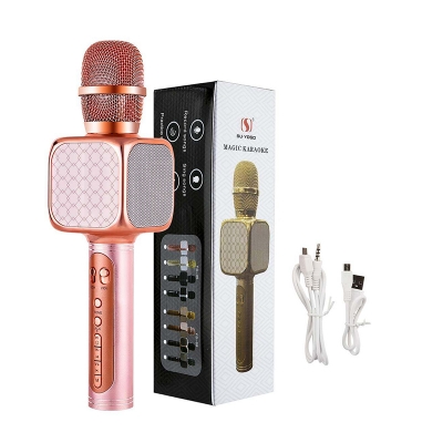 Picture of Wireless, Speaker, Recorder & Microphone Handheld Cellphone Karaoke Player Support USB/ Micro SD card/ MP3 Player & Bluetooth