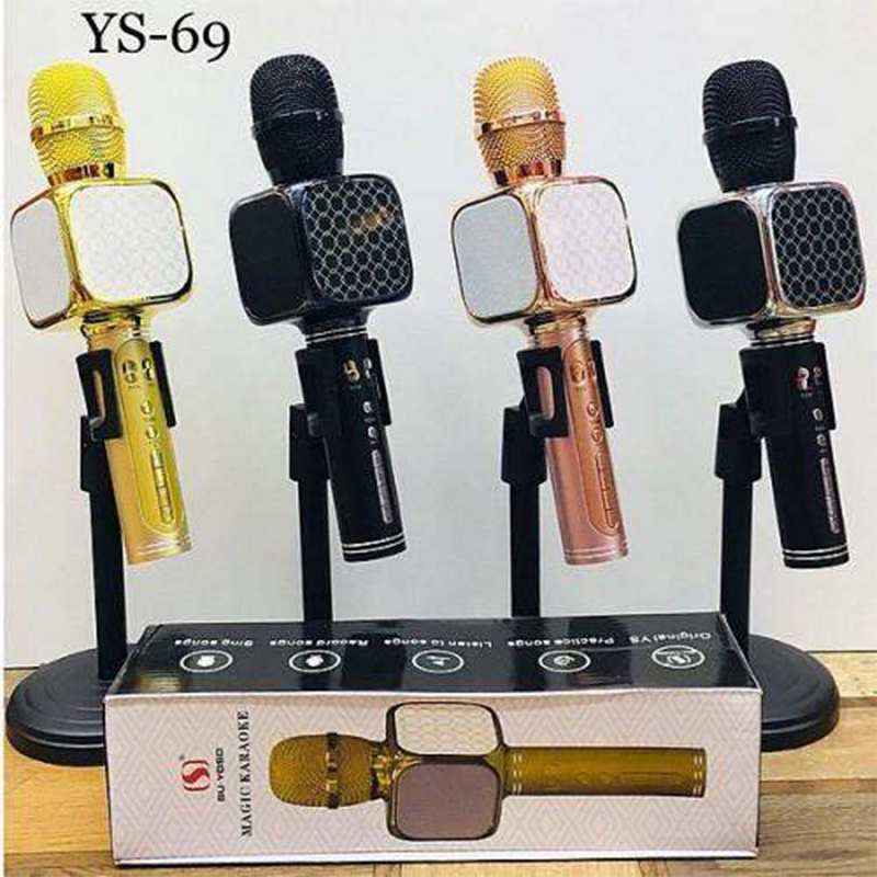 Picture of Wireless Bluetooth Microphone Speaker Karaoke Handheld Cellphone Karaoke Player Support USB/ Micro SD card/ MP3 Player & Bluetooth