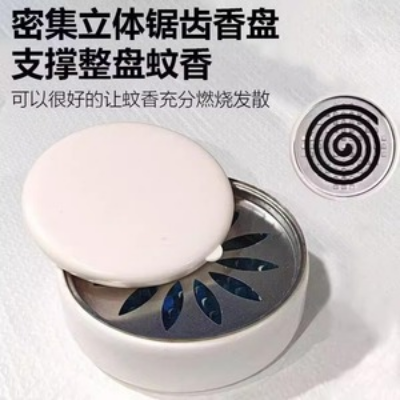 Picture of Portable Mosquito Coil Holder with Closed Cover Protection