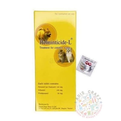 Picture of Helminticide-L Single Dose Deworming Tablet for Cats and Dogs
