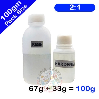 Picture of 2:1 Loose Clear Epoxy Resin With Hardener 100gm