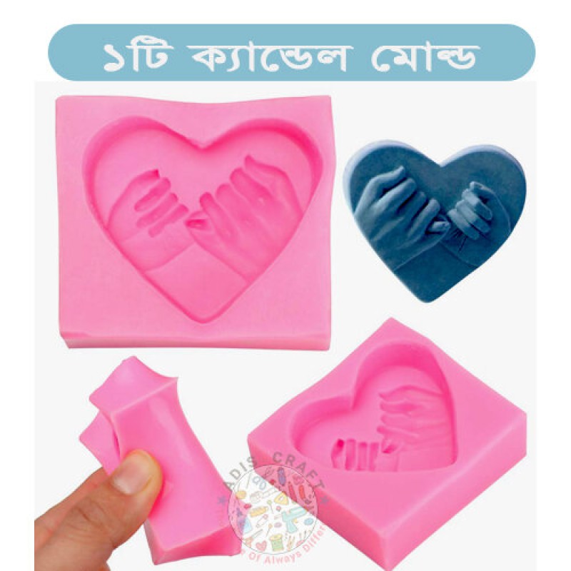 Picture of Love Ring candle mold Aromatherapy Plaster Silicone DIY Candle 3D Valentine Day Love