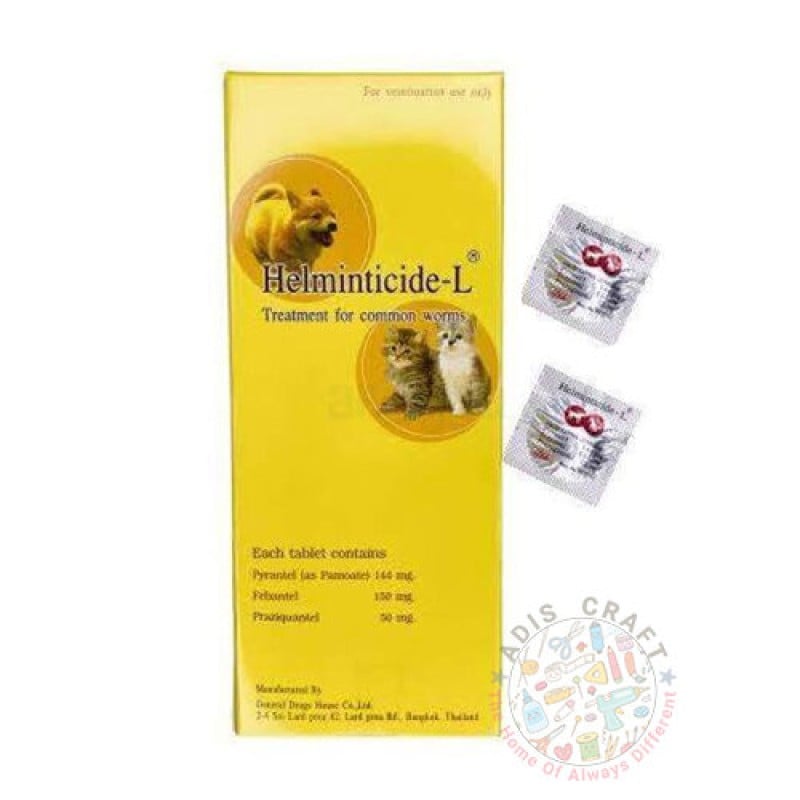 Picture of Helminticide-L Single Dose Deworming Tablet for Cats and Dogs