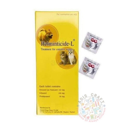 Picture of Helminticide-L Single Dose Deworming Tablet for Cats and Dogs