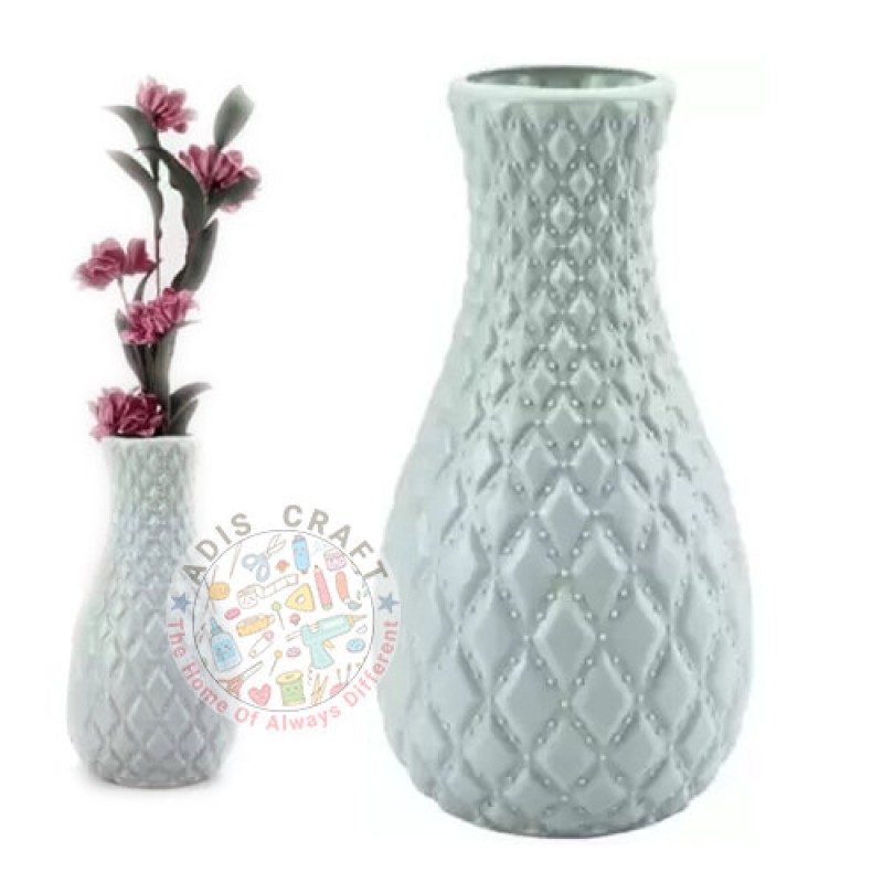 Picture of Mordern Diamond pattern plastic flower vase pot for home Living Room decoration (1psc)