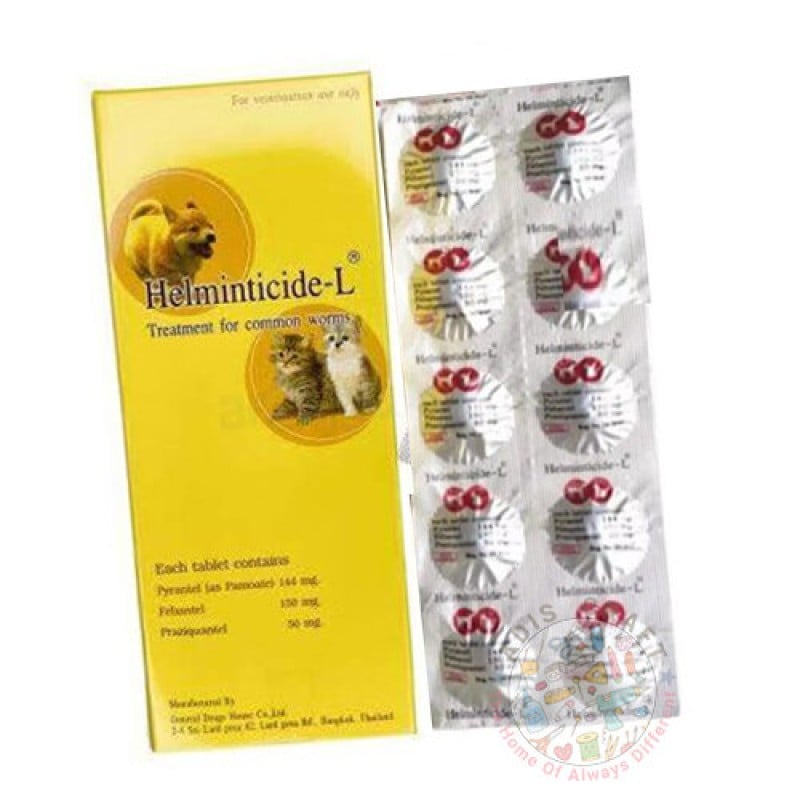 Picture of Helminticide-L Single Dose Deworming Tablet for Cats and Dogs