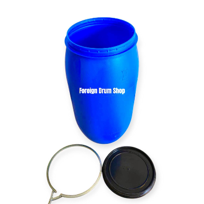 Picture of Foreign nylon plastic drum. To keep water and rice.