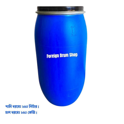 Picture of Foreign nylon plastic drum. To keep water and rice.
