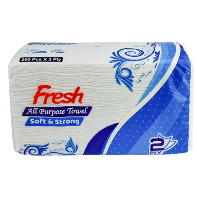 Picture of Fresh All-Purpose Tissue Towels – 200 Count