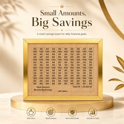 Picture of Wooden Money Saving Box (Piggy Bank) 