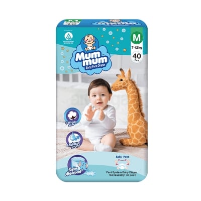 Picture of Mum Mum Baby Pant Diaper M – 40 Pcs (7-12kg)