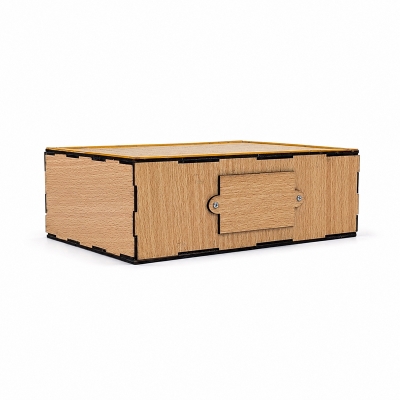 Picture of Wooden Money Saving Box (Piggy Bank) 