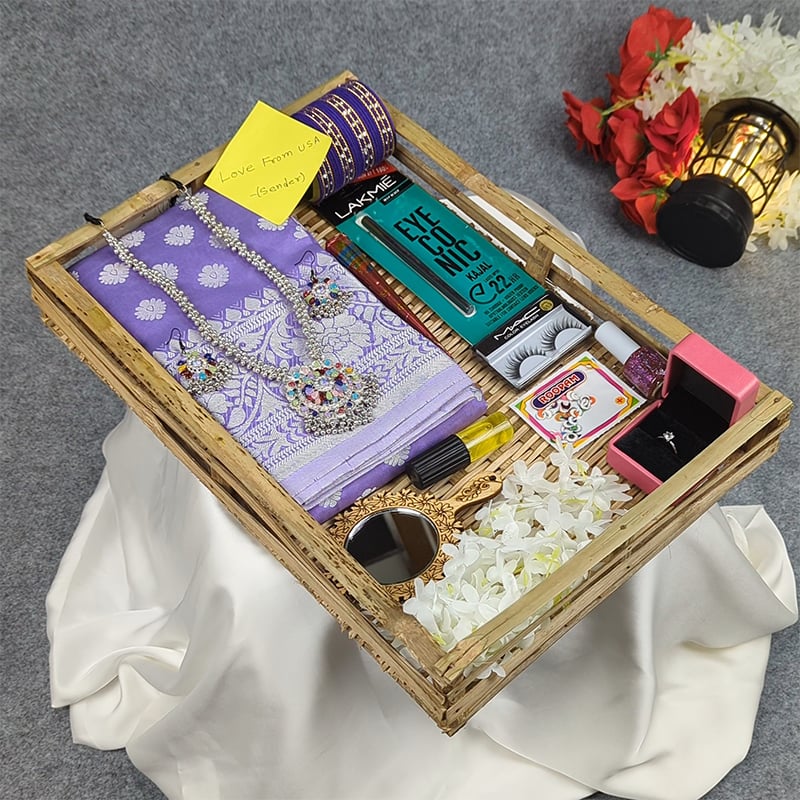 Picture of Premium Silk Katan Saree Combo Set - Lavender