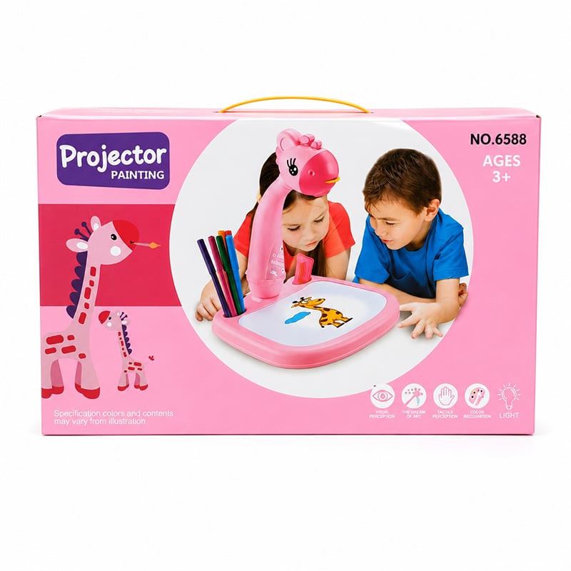 Picture of Little Hands Drawing Projector Table for Kids | Trace & Draw Educational Art Toy with Light | Safe ABS Doodle Board for Toddlers, Boys & Girls