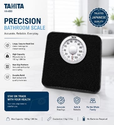Picture of TANITA PRECISION HA-650 Premium Analog Bathroom Weight Scale