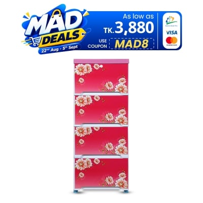 Picture of Elite Wardrobe (Single-4D)-Cherry Pink -TEL