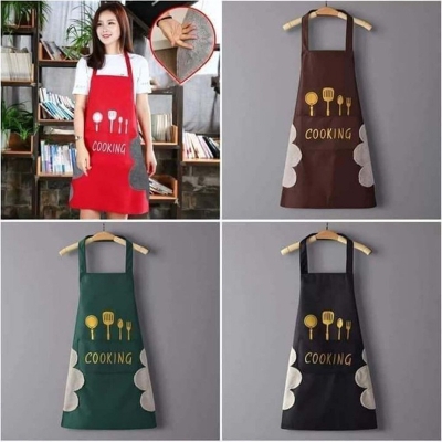 Picture of Kitchen Waterproof Apron Oil Resistant Cooking Aprons for Men and Women - Multicolor