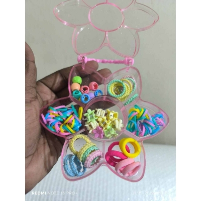 Picture of Band & Hair Clip Gift Combo Box for Girls - Multicolor