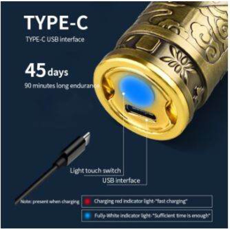 Picture of Vintage T9 Recharge Professional Hair Trimmer metal body with type C fast charging port
