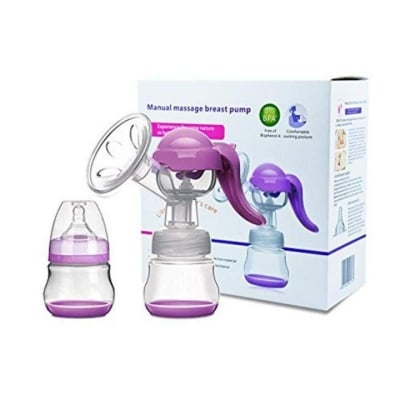 Picture of Portable Manual Breastfeeding Pump Set-BPA Free - Multicolor