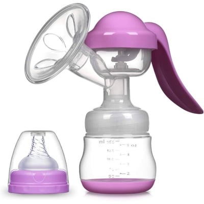 Picture of Portable Manual Breastfeeding Pump Set-BPA Free - Multicolor