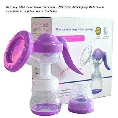 Picture of Portable Manual Breastfeeding Pump Set-BPA Free - Multicolor