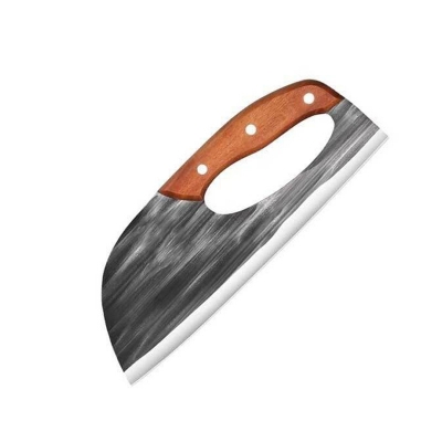 Picture of Kitchen Household Slicing 50Cr15MoV Steel Wood Handle 24cm - Multicolor
