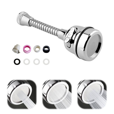 Picture of Rotate Faucet Extender Kitchen Faucet Extension Tubes, Water Saving Faucet Aerator Nozzle Filter Adapter, Stainless Steel Sink Sprayer Attachment for Home Bathroom Kitchen - Multicolor