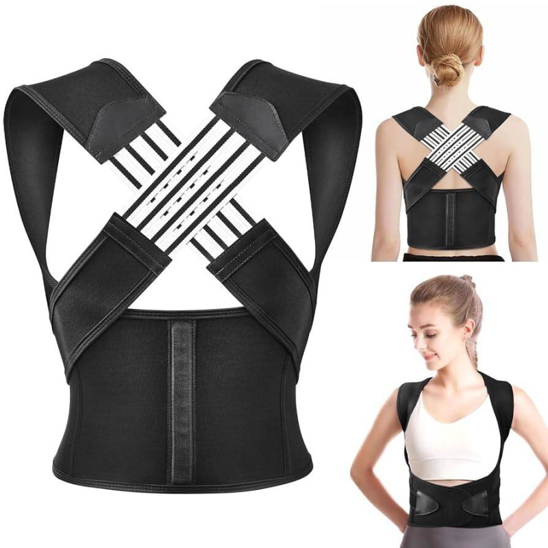 Picture of Posture Corrector for Men and Women, Back Brace Posture Corrector,Adjustable Back Posture Belt,Back Straightener,Back Brace Posture Corrector for Shoulder, Back and Spine Paines Relief