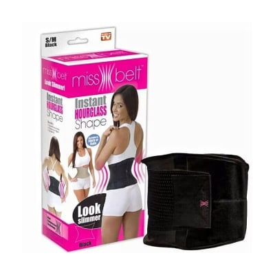 Picture of Newest Slimming Belt Miss Waist Belt Instant Hourglass Shape - Black
