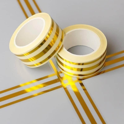 Picture of 1 Roll New 5M Self-Adhesive Tile Stickers Tape Floor Waterproof Wall Gap Sealing Strip Tile Beauty Seam Sticker Home Decoration - Gold
