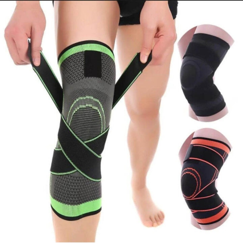 Picture of Compression Knee Sleeve with Adjustable Strap Support – Advanced Joint Stabilizer for Pain Relief, Injury Recovery, and Enhanced Athletic Performance (Men & Women) - Multicolor