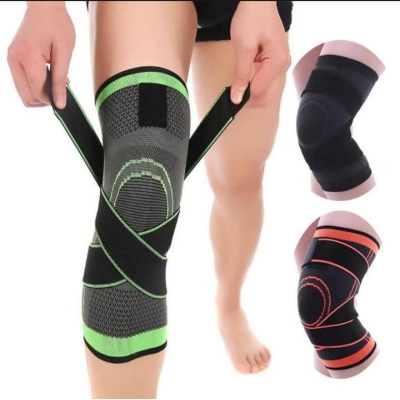 Picture of Compression Knee Sleeve with Adjustable Strap Support – Advanced Joint Stabilizer for Pain Relief, Injury Recovery, and Enhanced Athletic Performance (Men & Women) - Multicolor