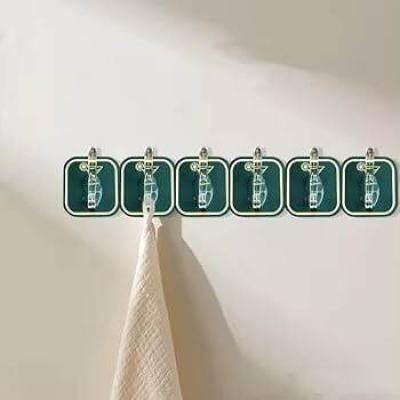 Picture of 6 in 1 Sticky Hooks Strip for Wall Hanging - Multicolor