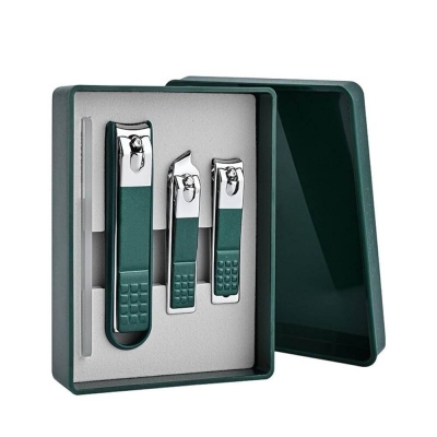 Picture of Manimate 4-Pcs Nail Clippers Set - With Nail File - Green