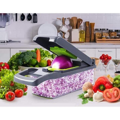 Picture of 14 in 1 Vegetable Chopper Multi-Function Kitchen Vegetables Cutter - Multicolor