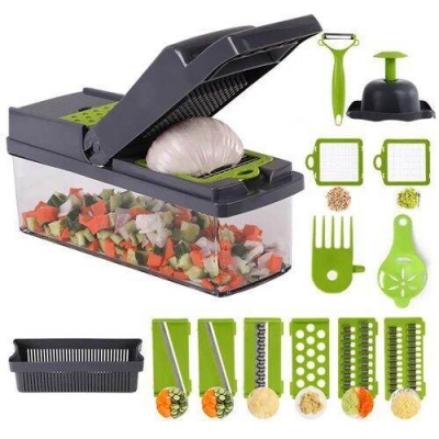 Picture of 14 in 1 Vegetable Chopper Multi-Function Kitchen Vegetables Cutter - Multicolor