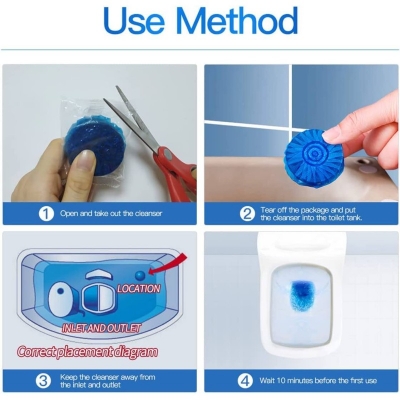 Picture of Toilet Sparkle 10-Pack: Unleash the Ultimate Cleaning Power for a Spotless, Germ-Free Bathroom Experience-Magic Gift Store
